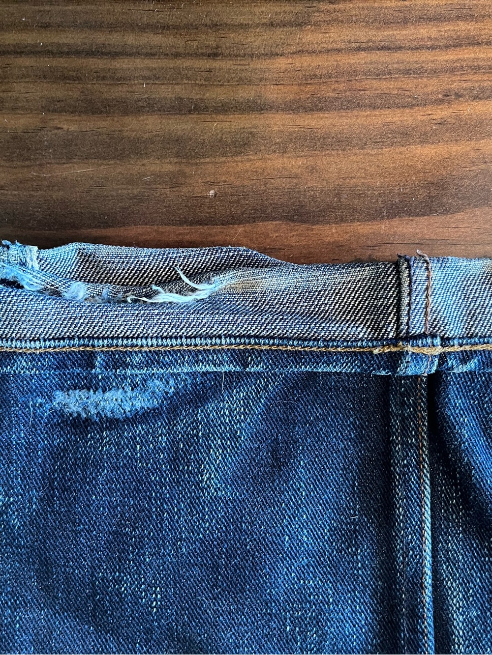Men's The Unbranded Brand UB321 21 oz Straight Selvedge Raw Denim Jeans 36 - Picture 8 of 9